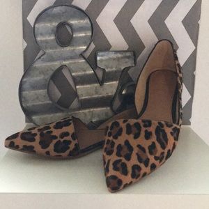 NWOT J Crew Leopard D’Orsay Flats